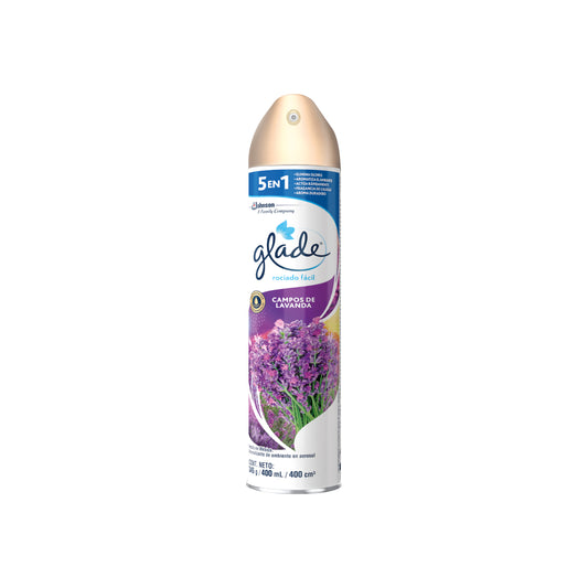 AROMATIZ. CAMPOS DE LAVANDA GLADE SPRAY x 400 Ml.