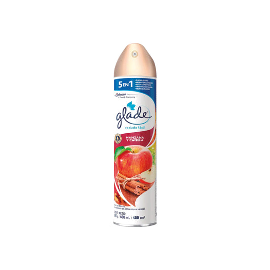 AROMATIZ. MANZANA Y CANELA GLADE SPRAY x 400 Ml.